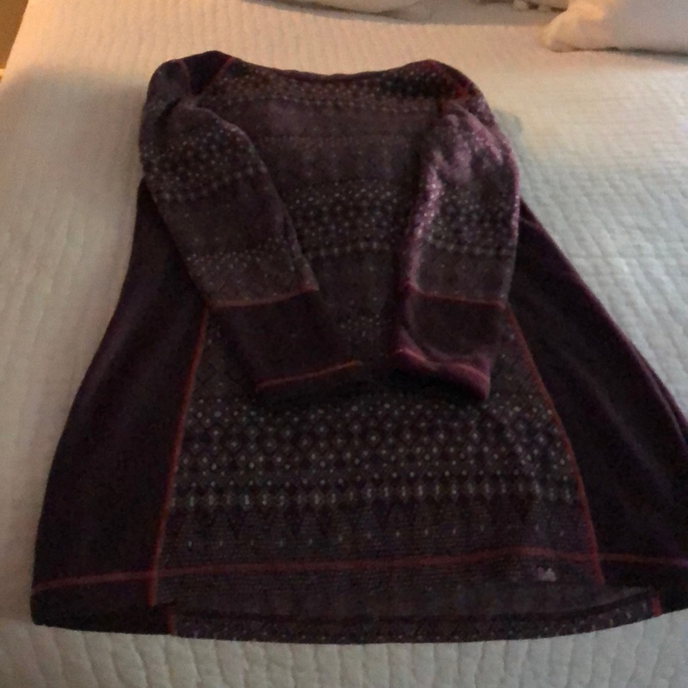 Prana winter fleece lined cotton dress